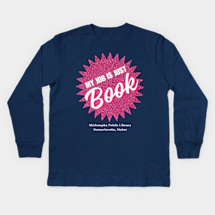 Just Book - Pink Kids Long Sleeve T-Shirt